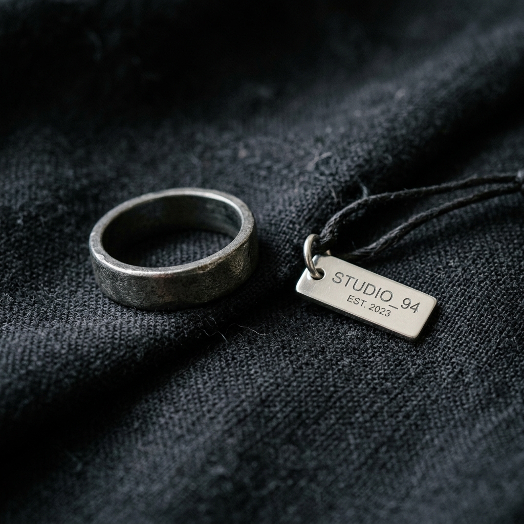 Industrial Silver Ring